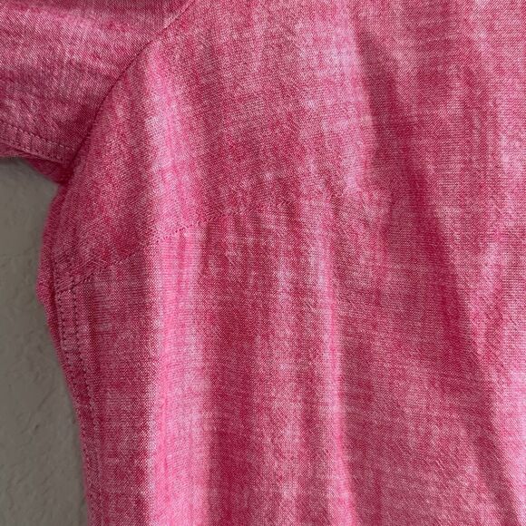 Banana Republic Long Sleeve Soft Washed Light Red Button-Up Shirt 100% Cotton - Picture 5 of 8